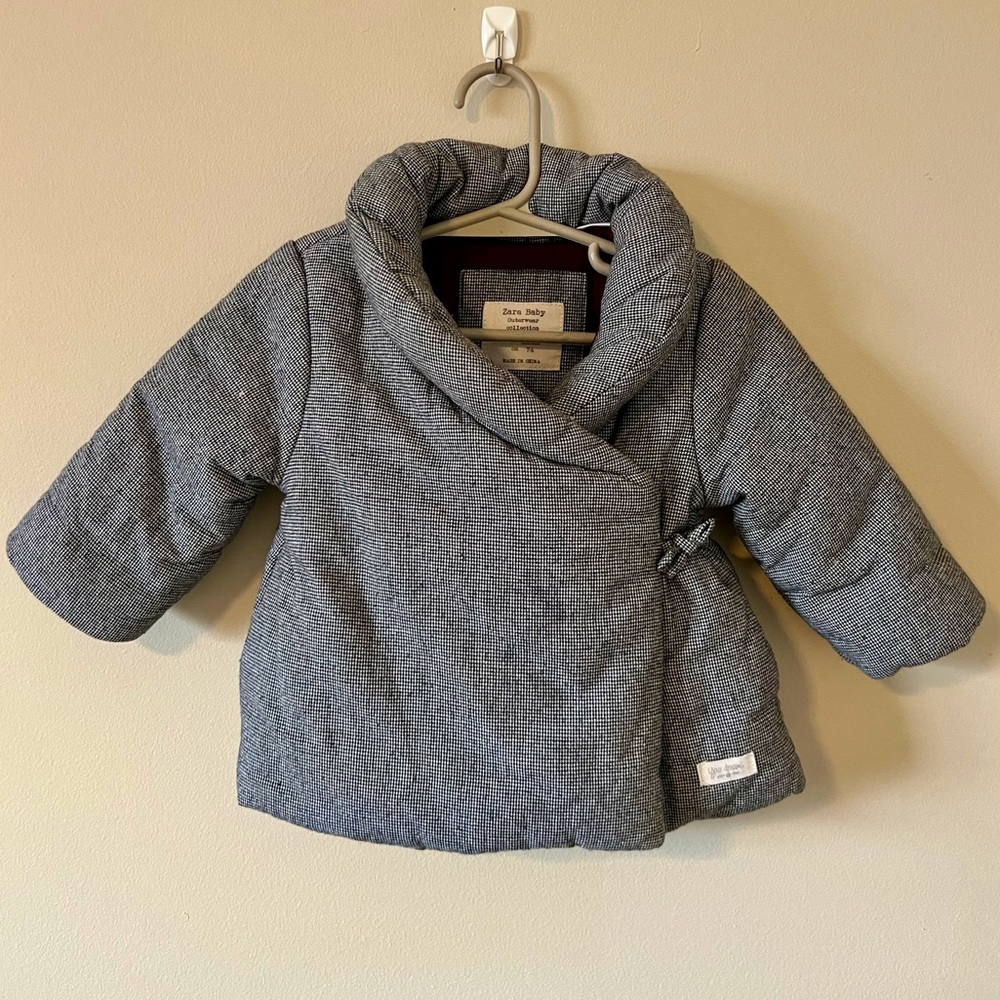 Zara Kids Gray Puffer Jacket